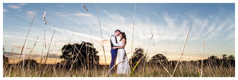 Sunset Essex Wedding Photographer - Gaynes Park